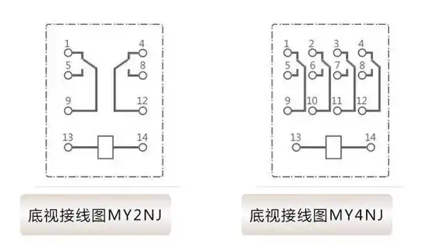 中间继电器接线图以及使用注意事项