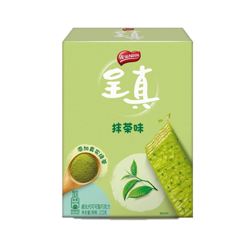 雀巢(nestle)呈真 抹茶味 仙气威化 饼干 脆脆鲨升级版 休闲零食 272g