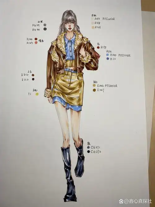 如何一步步画出秀场超模(内含步骤) 超级详细的步骤来啦!