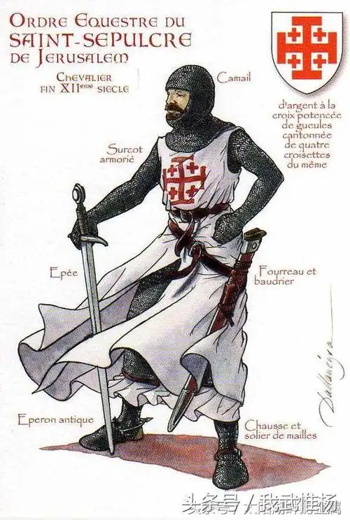 外国人缩描绘的中世纪欧洲圣殿骑士团图谱