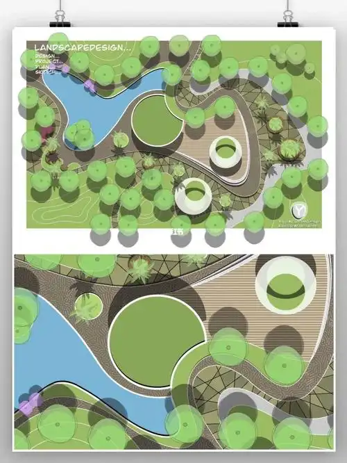 景观节点:城市口袋公园街角休息绿化公园