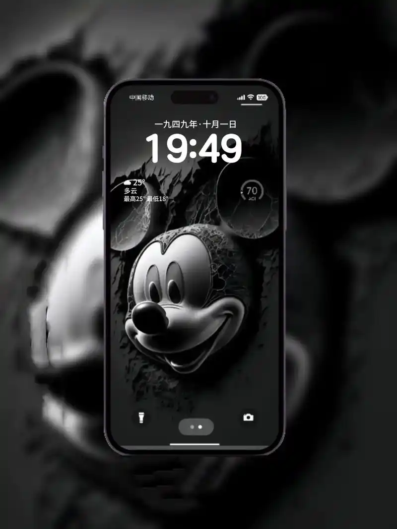 暗黑系—米老鼠壁纸#手机桌面 #iphone壁纸 #壁纸分享 - 抖音