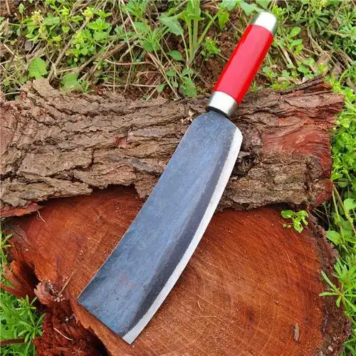 隆鼎砍柴刀纯手工锻打柴刀大号农用柴刀碳钢户外开路树竹多功能刀定制