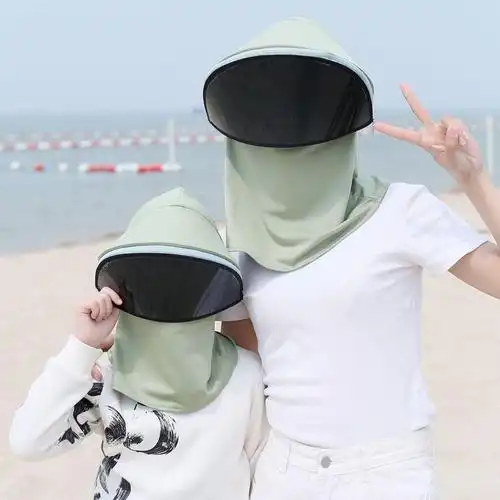 新女骑护防c晒防风面罩口全脸紫外线防护防夏季遮阳防尘户外颈行