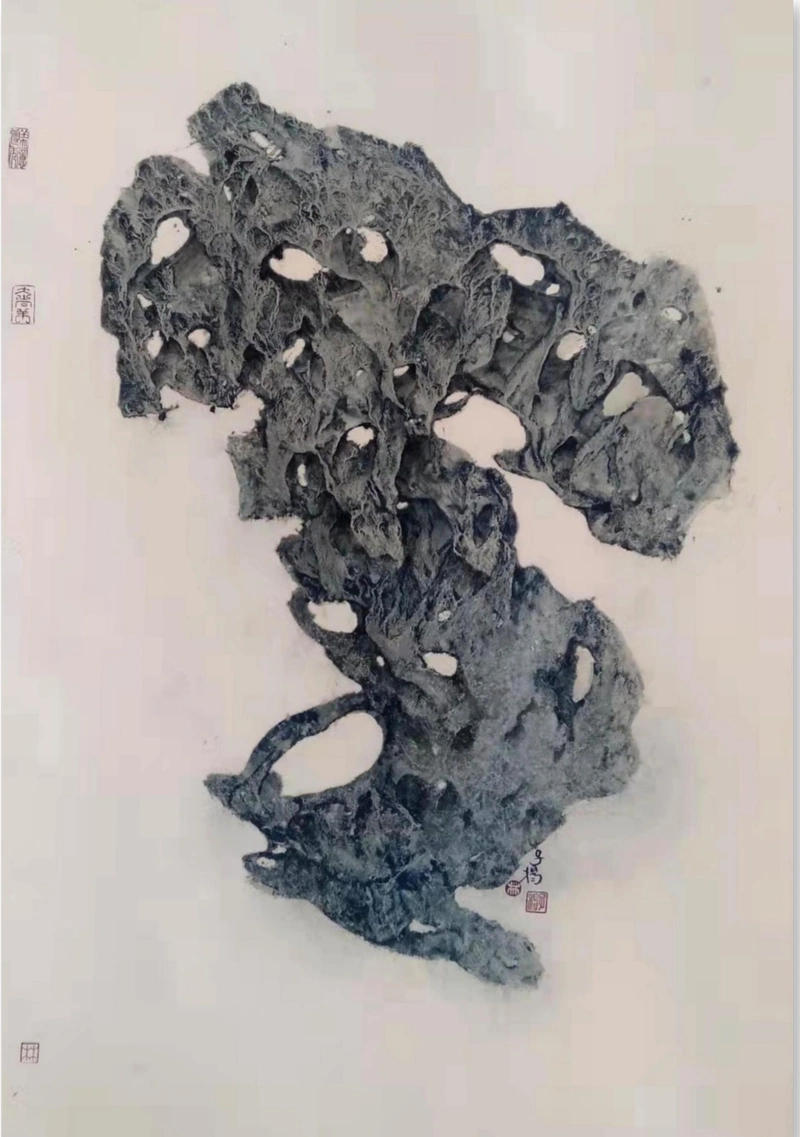 林子扬 独特的水墨太湖石艺术