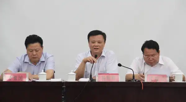 杨明辉书记在做重要讲话