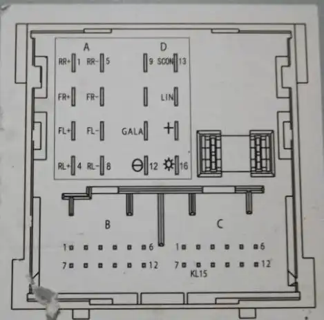 大众迈腾原车cd接线图