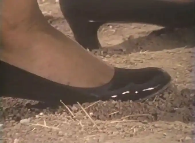 墓前可怜的虫子在高跟鞋下殒命