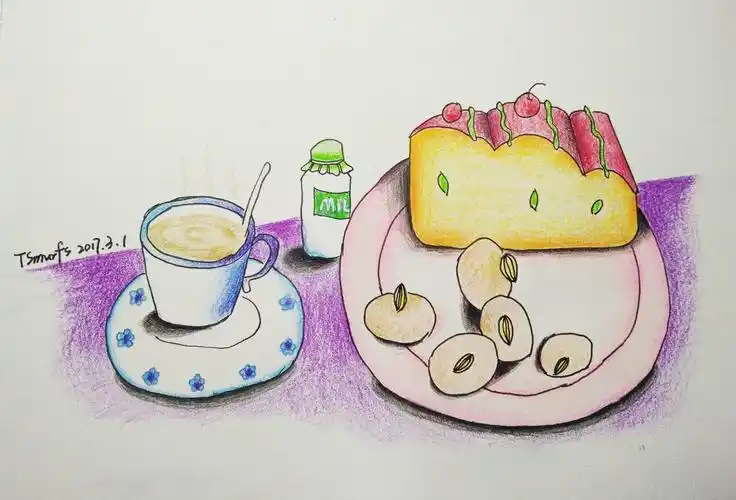 铃铛子简笔画训练营第二期之我的下午茶之旅