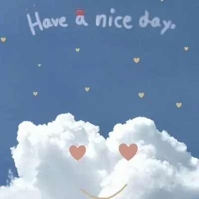 天空可爱云彩背景图生活明朗万物可爱