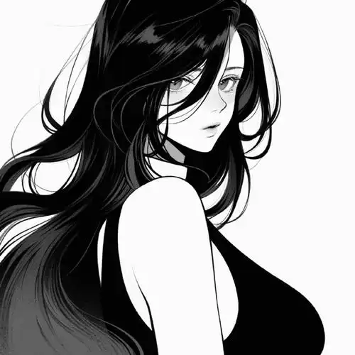 黑白系列动漫女头#头像女御姐##二次元新鲜事