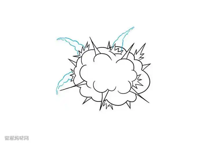 消防安全绘画物品爆炸怎么画