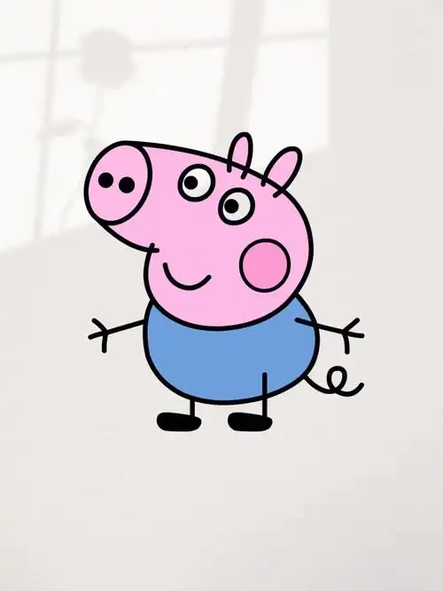 吹风机画可爱的乔治