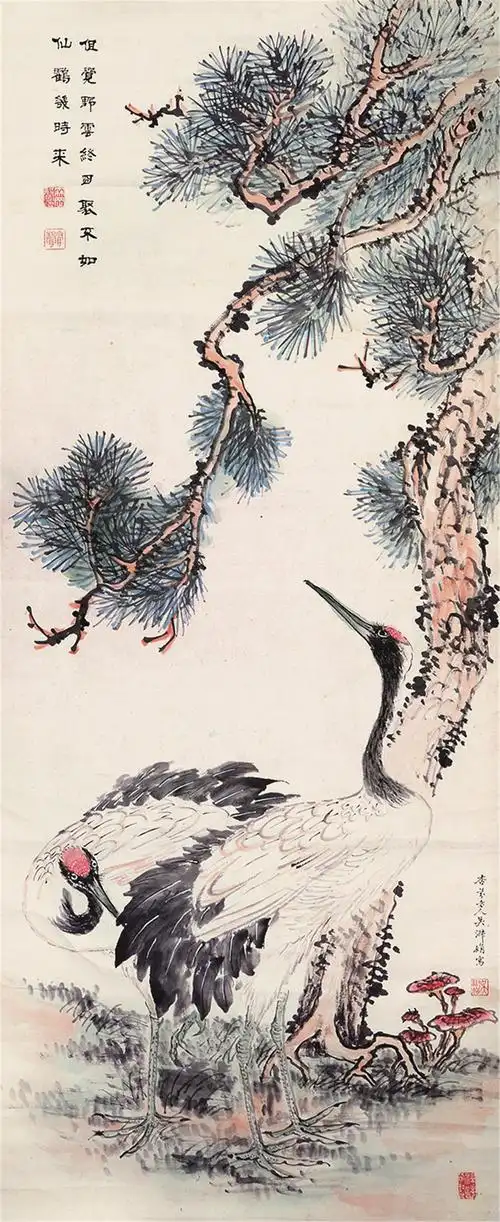 武淑娟 近现代 仙鹤