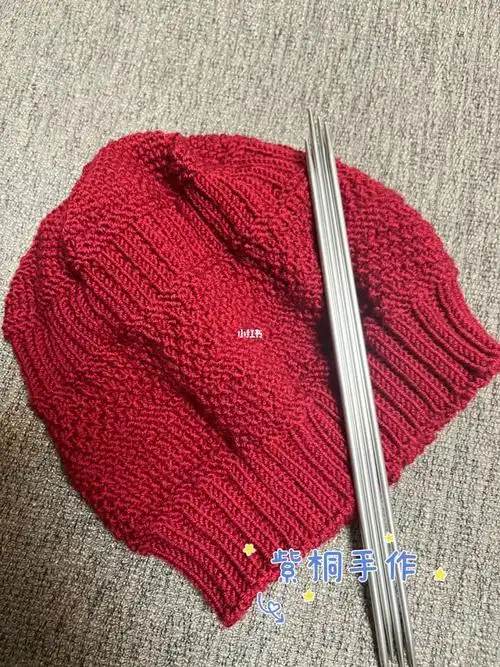 纯手工编织帽子(附图解)