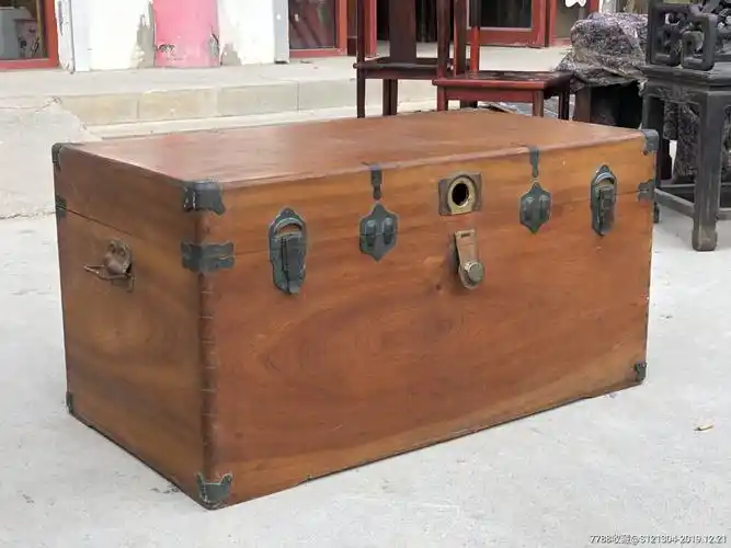 民国樟木木箱木衣箱老箱子老家具