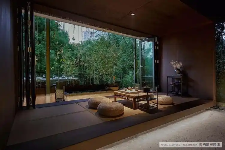 中式禅意茶室装修效果图【高清图】_东方晨光