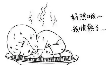 表现炎热简笔画