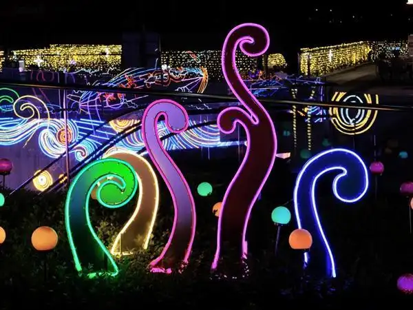 商业广场大型灯光 广场围栏亮化mjy-r-0052_中山市美嘉源灯饰厂