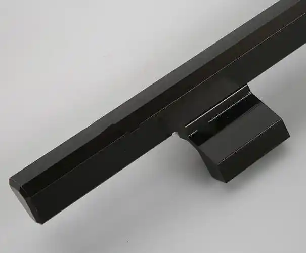 可定制双开地弹玻璃门拉手黑色不锈钢有框门拉手铝合金木门把手长深