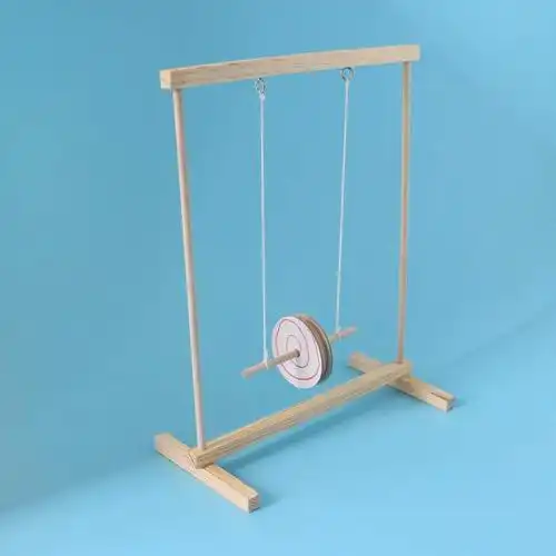 小学科技小制作滚摆 科学实验重力物理手工 模型益智玩具科普教材