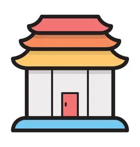 寺庙图标图片