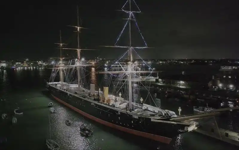 世界上第一艘钢铁舰体"铁甲舰" | 英国皇家海军"勇士"号(2023/12/10)