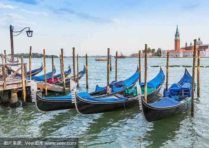 意大利威尼斯的贡多拉船