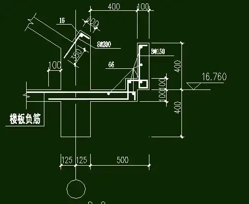 挑檐钢筋信息编辑