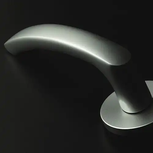 rock安恒门锁 室内欧式太空铝房门锁 tata木门德标分体执手锁具 #太空