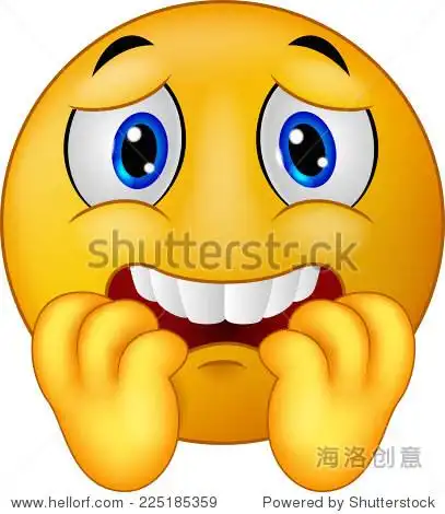 害怕表情符号笑脸