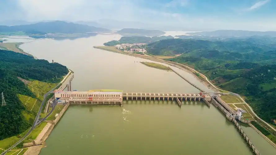 【航拍峡江】水利杻纽_风景_poco摄影