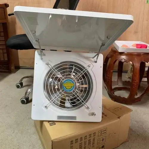 10寸厨房排气扇强力家用窗式高速抽风机排风扇抽油烟排烟换气扇白色