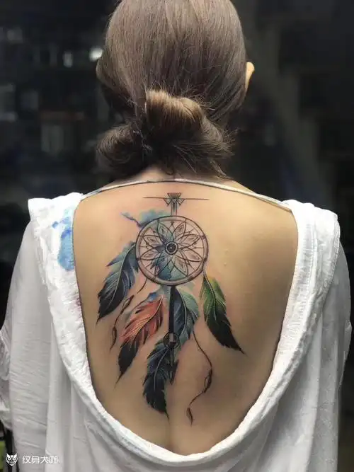 捕梦网_纹身图案手稿图片_小马的纹身作品集