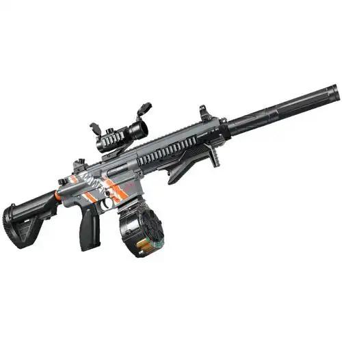 乐辉电动抛壳m416手自一体模式软弹儿童男孩电动玩具枪