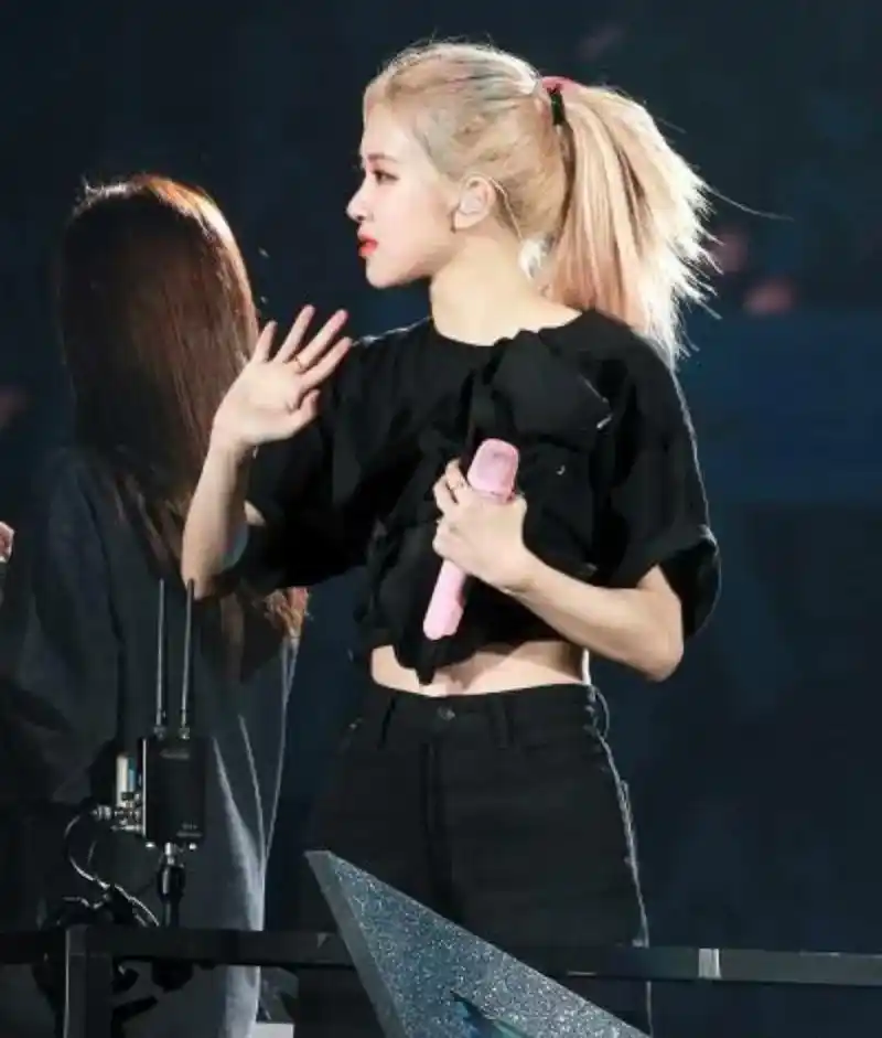 blackpink 全员高马尾造型 #rose朴彩英 #l - 抖音