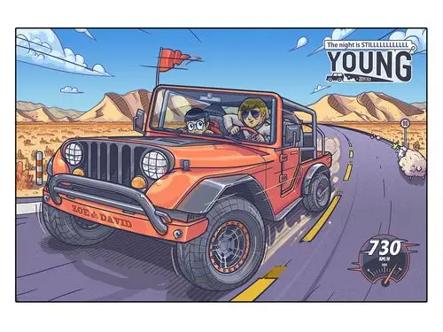 记录我的爱情##插画# 主题是2周年纪念,不久前我们还在辽阔的大西北