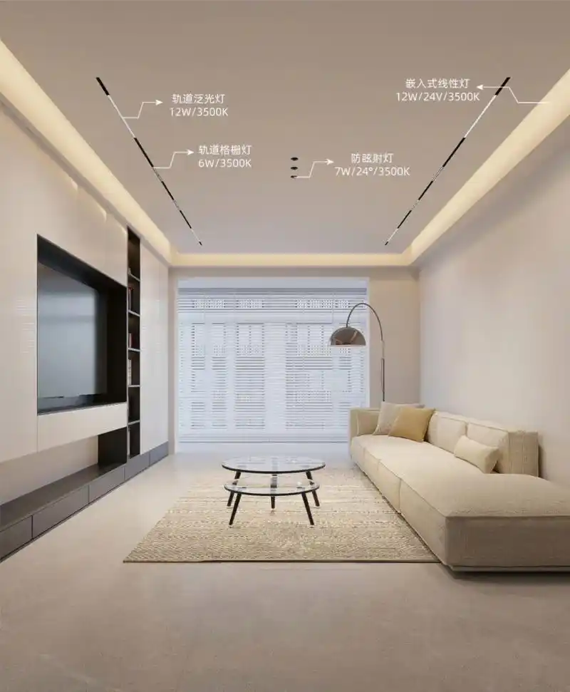 6种客厅吊顶无主灯布灯搭配