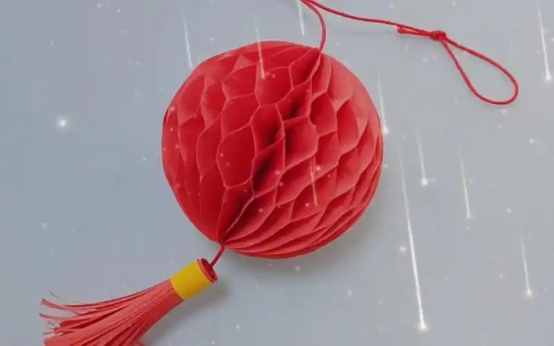 灯笼手工折纸教程 第③种 手工灯笼教程