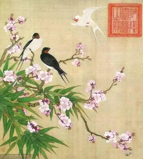 ▽余穉《花鸟册(12页)》10▽余穉《花鸟册(12页)》12▽余穉《花鸟册