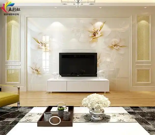 最新客厅微晶石电视背景墙装修效果图推荐