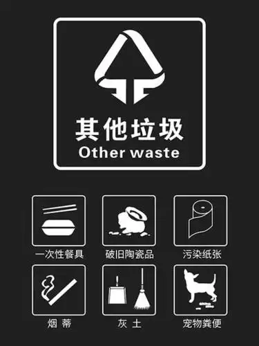其他垃圾标志如下