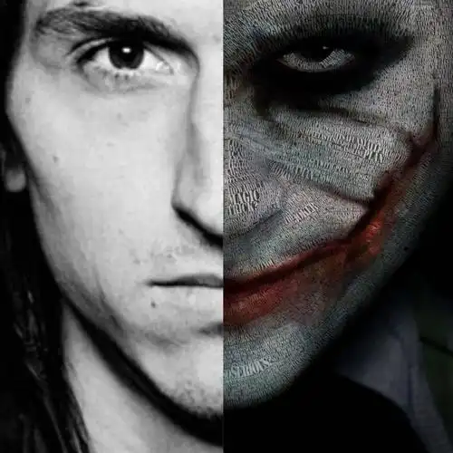 伊布晒小丑拼接照半神半魔