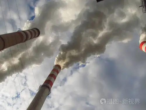 从高烟囱烟气