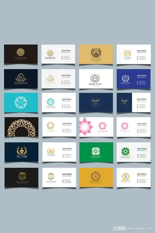 矢量企业logo名片模板元素素材