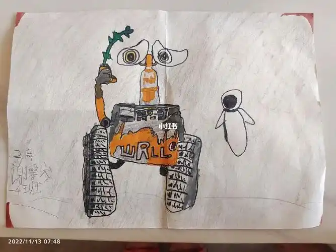 瓦力06机器人总动员简笔画