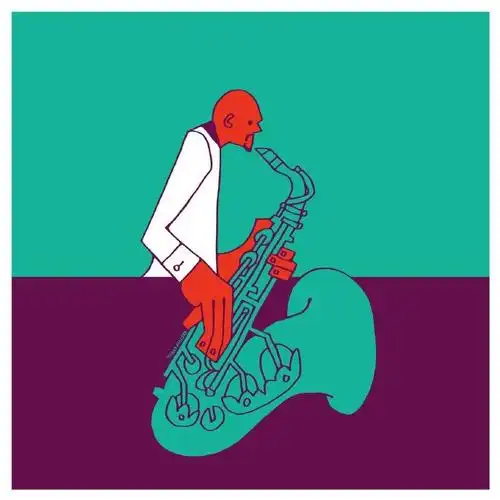 藤岡宇央(takao fujioka)的爵士乐插画.