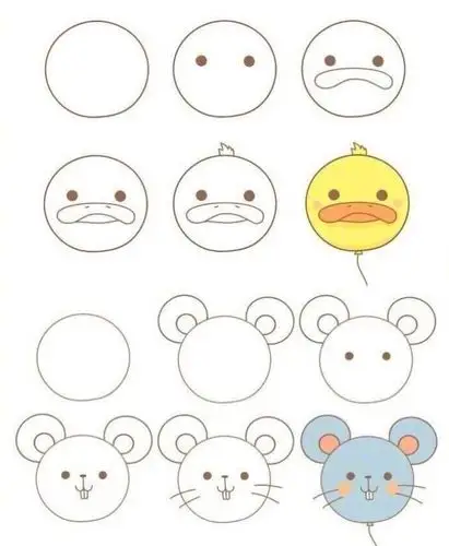 南站幼儿园香蕉四班-圆形创意画