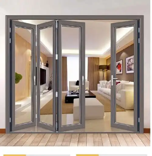 断桥铝重型推拉折叠门 客厅阳台手拉隔断门铝合金折叠门厂家