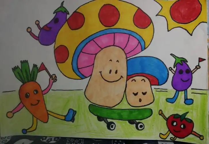 二年级"我的蔬菜朋友"项目学习之"蔬菜之美"